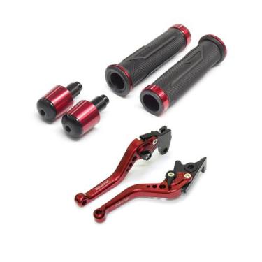 Imagem de Kit Manete Esportivo Manopla XL Com Peso Yamaha Factor Fazer 150 Ubs -