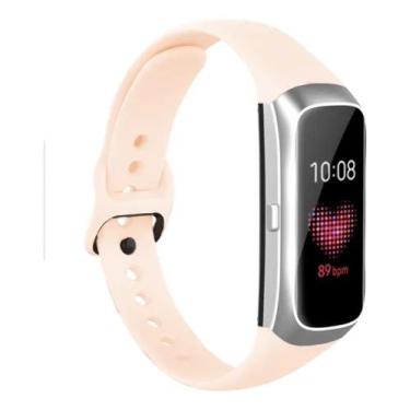 Imagem de Pulseira Silicone Para Galaxy Fit Sm-r370 - Rosa Claro - T-Shirck
