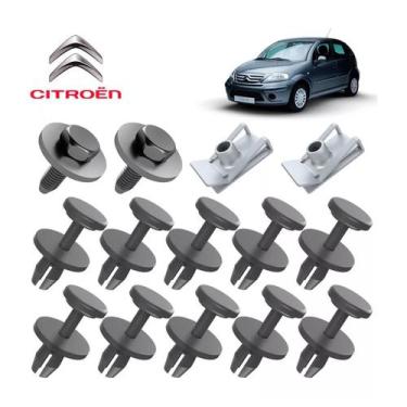 Imagem de Kit Grampo Presilha Parabarro Diant Citroen C3 2004 até 2012 - dfeb