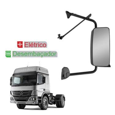 Imagem de Retrovisor p Mercedes-Benz Atego c Desembaçador Elétrico LD - Fabbof
