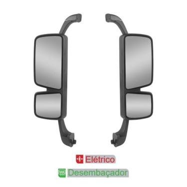 Imagem de Par Retrovisor Mercedes Actros até 2015 Convexo Elétrico - Fabbof