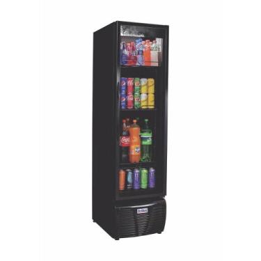 Imagem de Refrigerador Expositor Vertical Frilux 300 Litros Preto Porta de Vidro