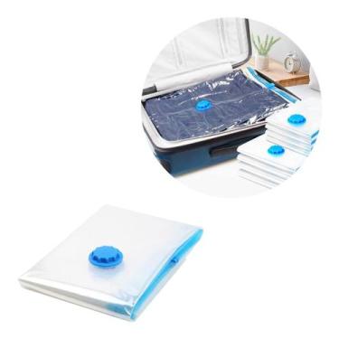 Imagem de Saco Vácuo Organizador Protetor Roupa Embalagem 50x60 - TOP ÚTIL