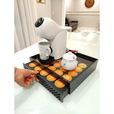 Imagem de Porta Cápsula Dolce Gusto Bandeja Com gaveta Capacidade 25 Capsulas - 