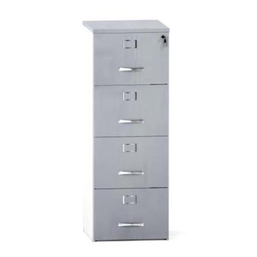 Imagem de Arquivo 04 Gavetas P25 Pandin 1,30 M Cinza e Branco