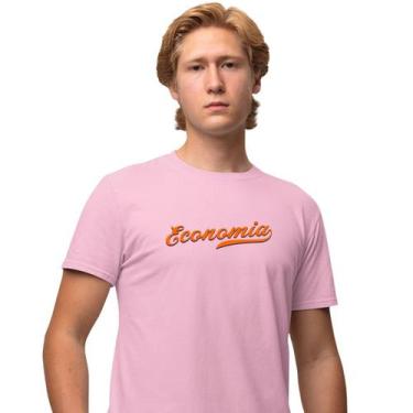 Imagem de Camisa Camiseta Masculina Estampada Economia Baseball 100% Algodão Fio