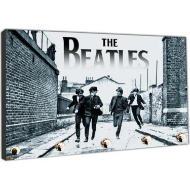 Imagem de Porta Chaves Bandas The Beatles Organizador Chaveiro - Vital Quadros