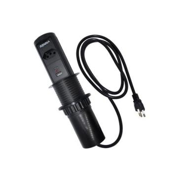 Imagem de Torre De Tomada Com 01 Tomada 20A + Usb + Tipo C Subida Automática - R