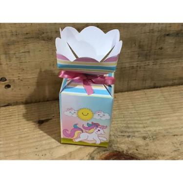 Imagem de Kit 10 caixinhas lembrancinhas unicornio - KIBUNITINHO, 10 meia bala