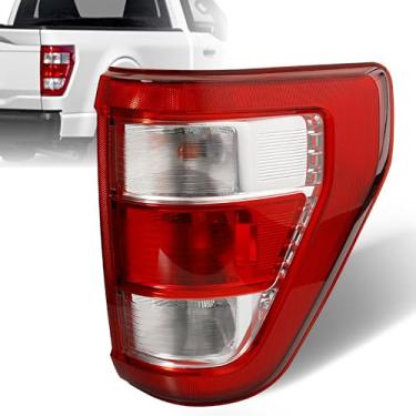 Imagem de Misakomo Luz traseira compatível com conjunto de lâmpada traseira 2021 2022 2023 Ford F150 F-150 XL - substituição de lanternas traseiras de freio para ML3Z-13404-E ML3Z13404E - tipo halogênio sem