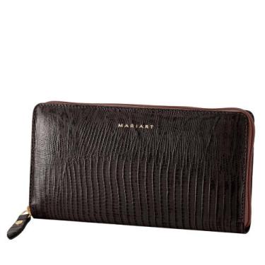 Imagem de Carteira de Couro Feminina Mariart 97N, Café