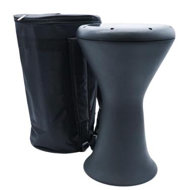 Imagem de Darbuka estilo egípcio Sombaty Horizon Zaza Percussion de 45,7 cm com cabeça de tambor de 22,7 cm (preto-23,5 cm)