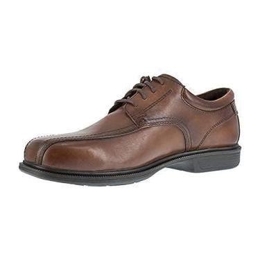 Imagem de Florsheim Coronis Sapato Oxford masculino de renda com bico de segurança, Marrom, 8 X-Wide