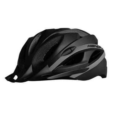 Imagem de Capacete Ciclista Bike Mtb Win Com Vista Led High One, G, Preto, Cinza
