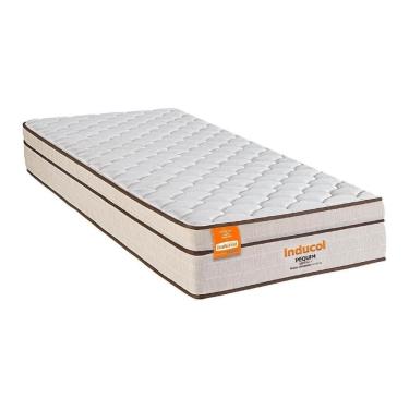 Imagem de Colchão Solteirão Pequim 96x203cm Molas Ultralastic Softgel Inducol Cr445b Branco/bege...