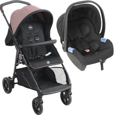Imagem de Carrinho de Bebe Passeio com Bebe Conforto Burigotto Lui Rose
