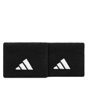 Imagem de Munhequeira Adidas Tennis WB Curta com 02 unidades Preta e Branca