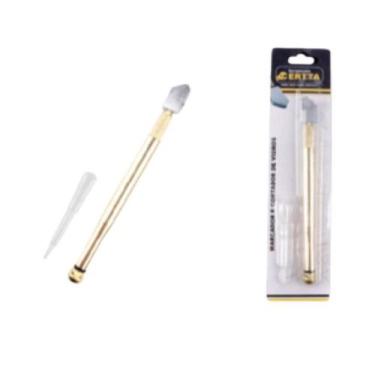 Imagem de Marcador E Cortador De Vidro 16cm Portátil Corpo De Metal - CVD-03 - d