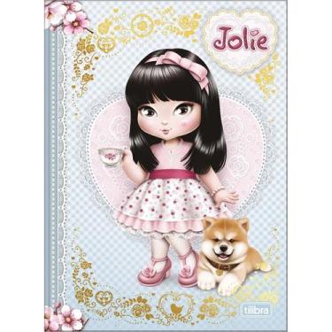 Imagem de Caderno Colegial Brochura Jolie 160 Folhas Capa Dura 17,6 x 23,9cm Til
