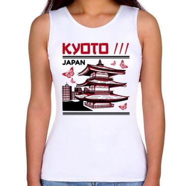 Imagem de Regata Feminina Kyoto Japan - Foca na Moda, Branco, P
