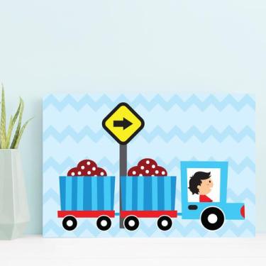 Imagem de Placa Decorativa MDF Infantil Caminhão 30x40 - Quartinhos