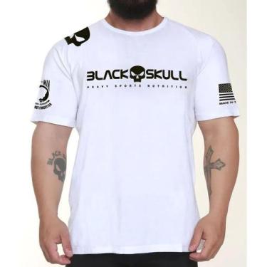 Imagem de Camiseta black skull dry fit soldado bope branca, Branco, N/A, 2XG, N/
