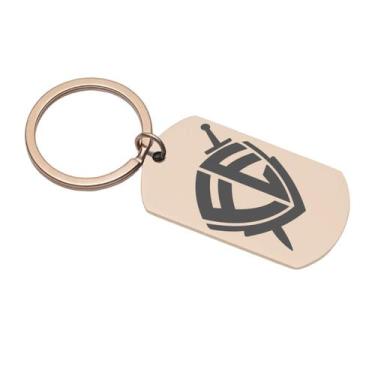 Imagem de Chaveiro Cruz Da Fé Evangélico Inox Personalizado 4 Cores - LUALKI STO