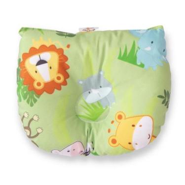 Imagem de Travesseiro de Bebê Anatômico Safari Junior Verde - Miguel Baby