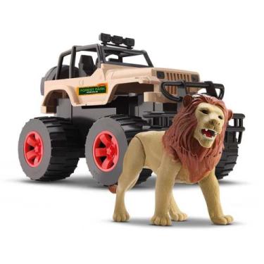 Imagem de Carro de Brinquedo Jeep e Leao - Silmar
