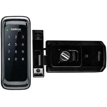 Imagem de Fechadura Digital Intelbras Smart com Senha  - de Sobrepor Wi-Fi, Pret