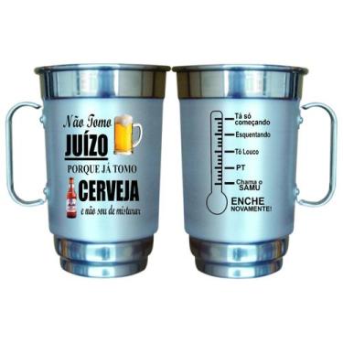 Imagem de Caneca  Alumínio Personalizada 750ml- Não Tomo Juízo  - 01 unid  - Eln