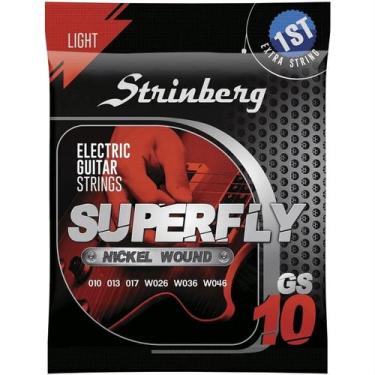 Imagem de Jogo de Cordas Strinberg Para Guitarra 010 Gs10