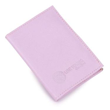 Imagem de Carteira Feminina Pequena Fina Couro Candy Colors Use Young, Lilás