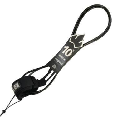 Imagem de Leash Estrepe Cordinha Banana Wax 10ft 7mm Economy Longboard, Preto, 1