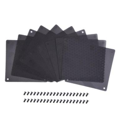 Imagem de Conjunto de filtros de poeira EBOOT 120 mm PVC preto para ventilador d