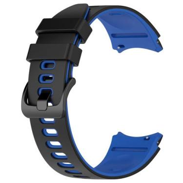 Imagem de Pulseira Silicone para Galaxy Watch 4 Watch 5 Watch 6 - Poolsy, Preta 