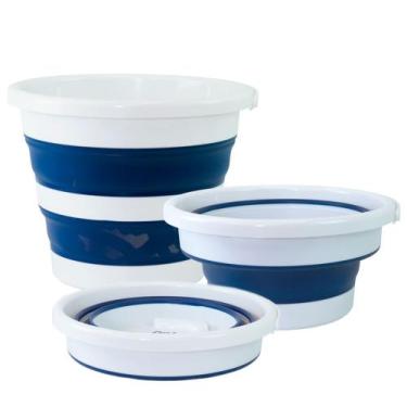 Imagem de Balde Retrátil/Dobrável 12L Nobre, Compacto e Portátil - LLAM Store, A