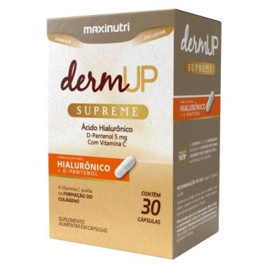 Imagem de DermUp Supreme Ácido Hialurônico D-Pantenol 30 Cáps Maxinutri