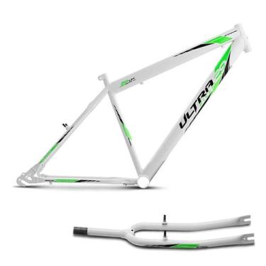 Imagem de Quadro Aro 29 Em Aço Carbono Ultra Bikes Masculino, Branco, Aro 29