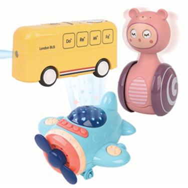 Imagem de Brinquedo Máquinas Divertidas Avião, Ônibus e Robô