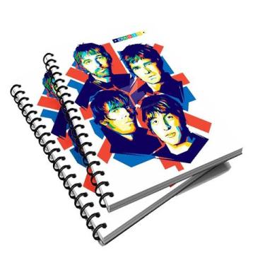 Imagem de Caderno Universitário 96 fls Pers. Rock Oasis Mod. 2 - Premium