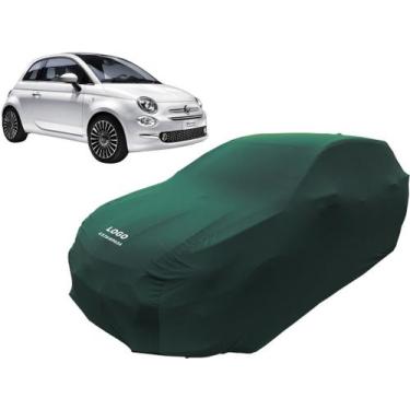 Imagem de Capa Para Cobrir Carro Fiat 500 Tecido Helanca - Mz, Verde