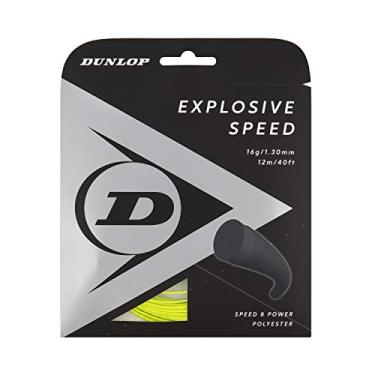 Imagem de Dunlop Sports Corda de tênis Explosive Speed, amarelo, 16G, 1 conjunto