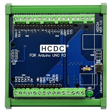Imagem de HCDC Módulo do Bloco Terminal Da Fuga Da Pinagem Da Montagem do Trilho do Ruído para Arduino Uno R3