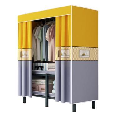 Imagem de Guarda-roupa Armário dobrável de tecido, guarda-roupa resistente, rack de roupas para quarto, organizador de armazenamento de roupas para resistente armário