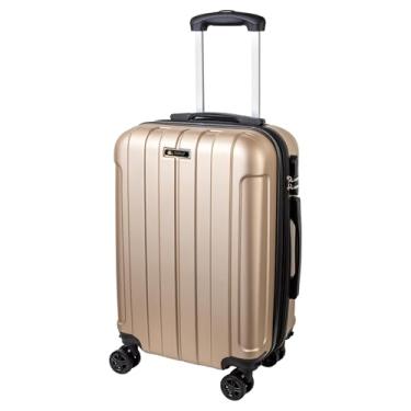 Imagem de MALA DE VIAGEM EXPANSÍVEL PARA BORDO WORLD ONBOARD DKL304 FIBRA RIGIDA ABS COM RODAS DUPLAS SILENCIOSAS 360º E CADEADO EMBUTIDO (Dourado)