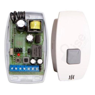 Imagem de Botoeira Eletrônica Com Receptor E Fonte 1,3amp - Ipec, Branco