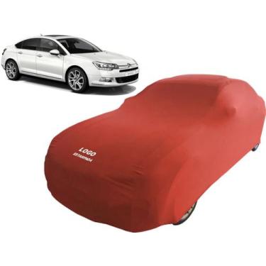Imagem de Capa Automotiva Para Citroen C5 Tecido Helanca Lycra - Mz, Vermelha