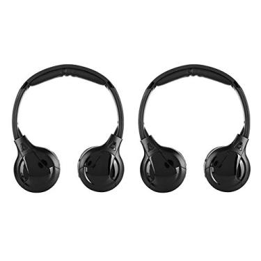 Imagem de Fone de Ouvido Estéreo Infravermelho Sem Fio para Carro, Fone de Ouvido Sem Fio, Luzes Indicadoras de Motor de Verificação de Fone de Ouvido Infravermelho