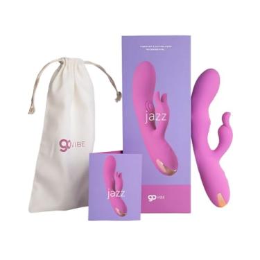 Imagem de Go Vibe Jazz Vibrador e Estimulador Ponto G Tapping 10 Vibrações em Silicone Recarregável Rabbit